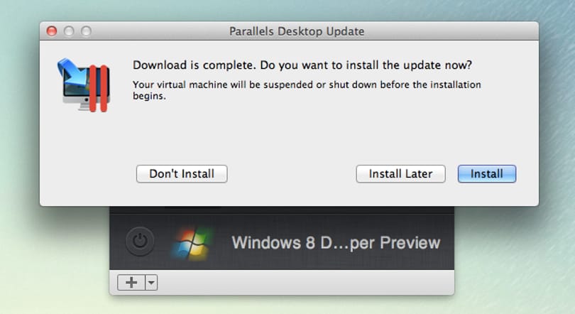 Parallels 7 frissítés: hivatalos Windows 8 DP támogatás