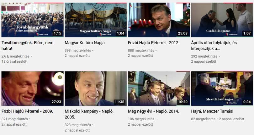 YouTube csatornát indított Orbán Viktor