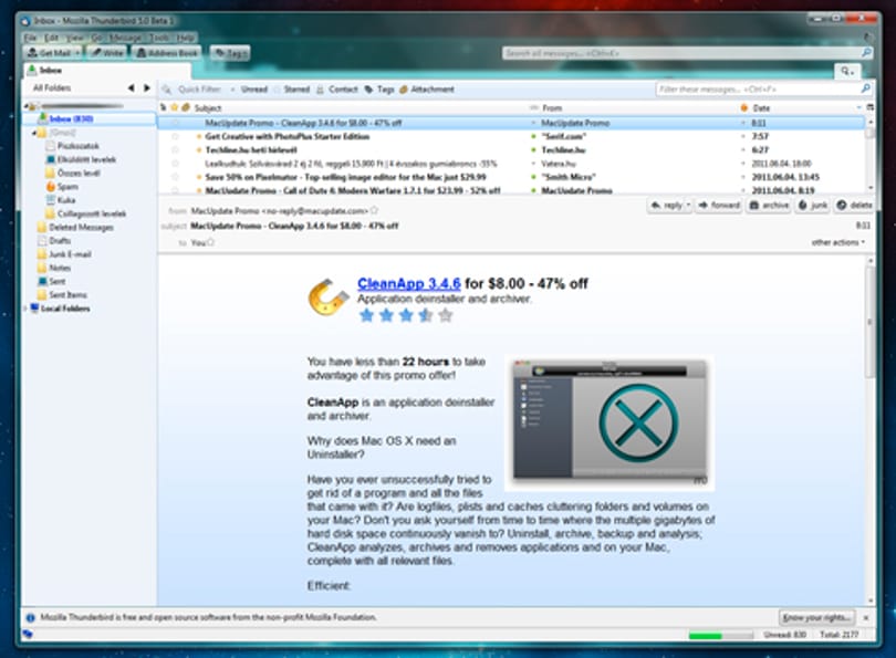 Letölthető a Thunderbird 5 és a Firefox 5 bétája