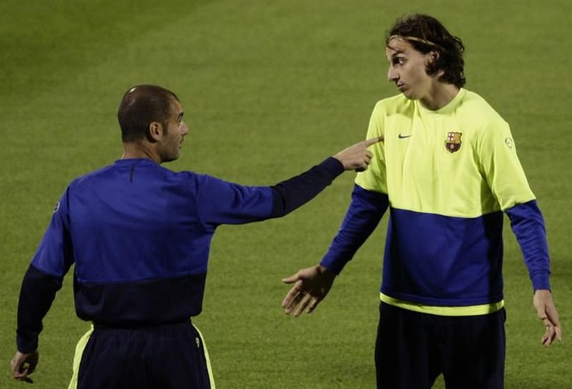 A Barcelona edzője nem akart kezet fogni Ibrahimoviccsal