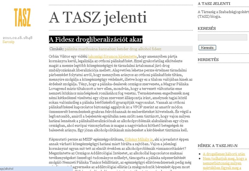 Az egyik drogot tolerálja Orbán, a másikat nem?
