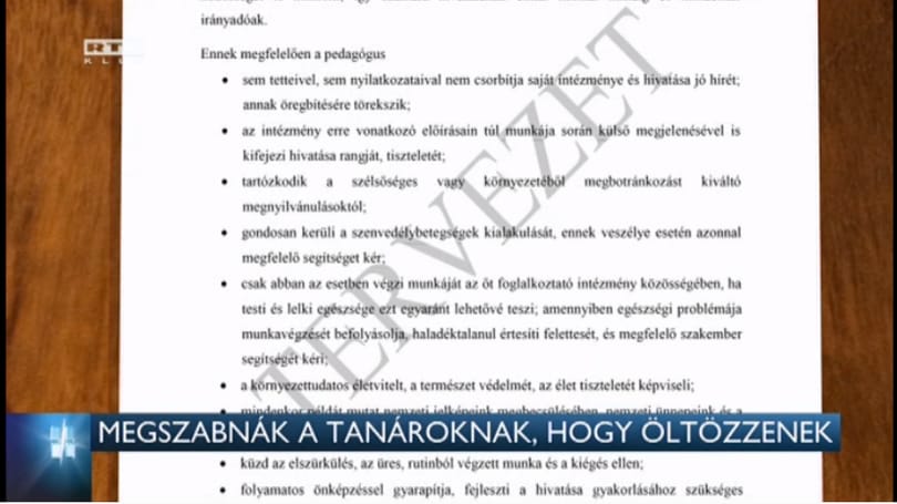 Megmondanák, mit visel és hogyan viselkedik egy jó magyar pedagógus