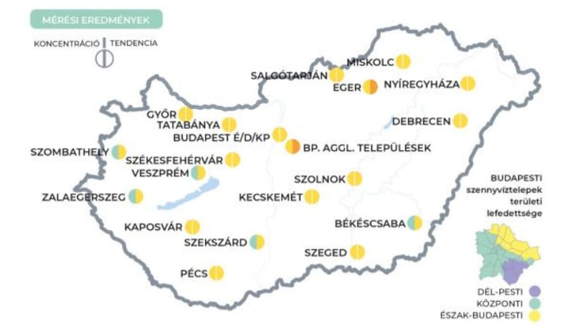 Stagnál a szennyvízben a koronavírus koncentrációja