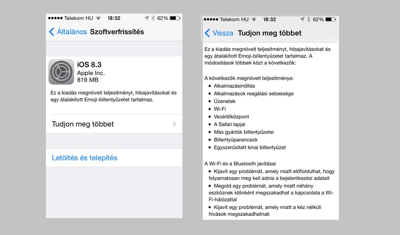 Letölthető a végleges iOS 8.3