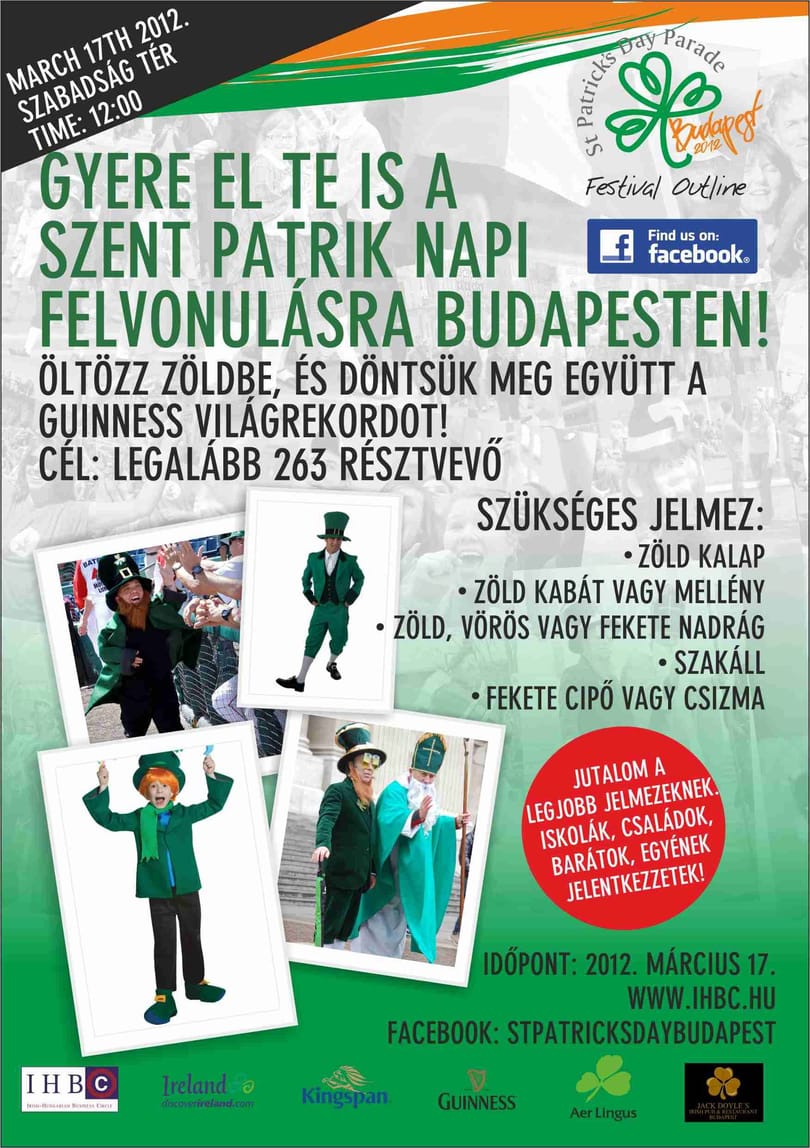 Sör, buli, zöld manók: Szent Patrik napi parádé Budapesten is!