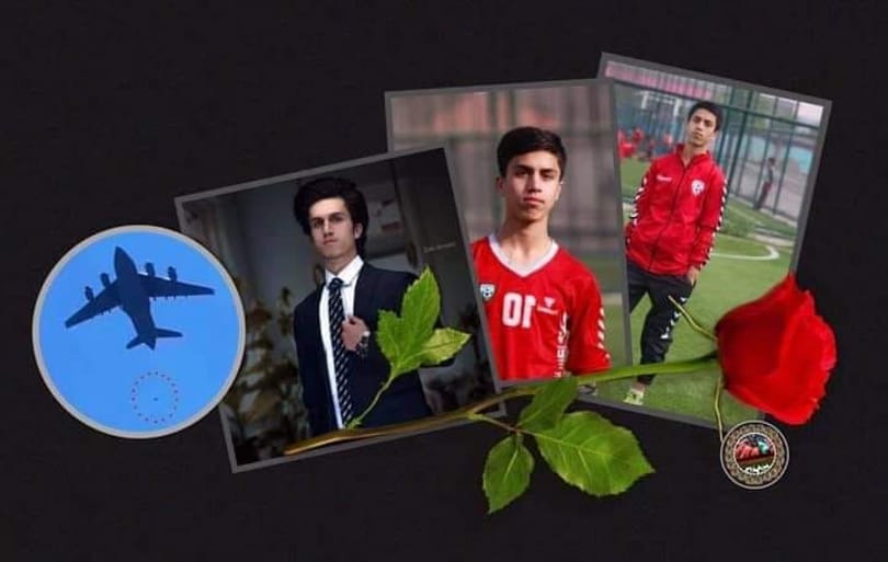 Egy fiatal afgán focista az egyik áldozat, aki lezuhant a kabuli reptérről induló gépről