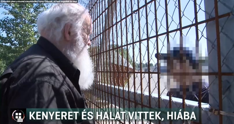 Iványi Gábort nem engedték be ételt vinni az éheztetett menekülteknek