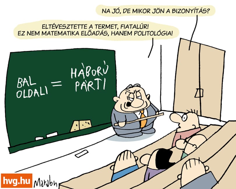 Marabu Féknyúz: Baloldali=háborúpárti?