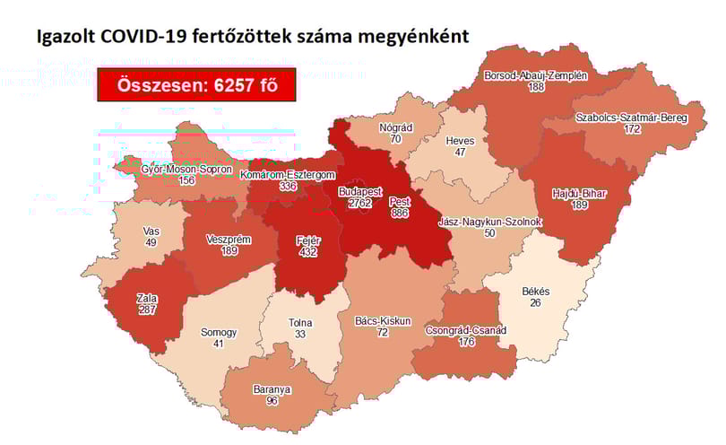 118 új fertőzöttet találtak, 57-tel nőtt az aktív esetszám