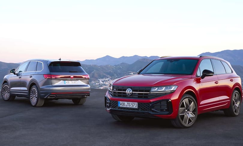 Vörösen világító VW logóval debütált a megújult Touareg