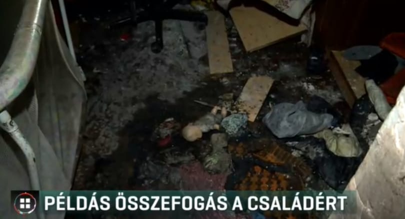 Az egész környék összefogott a tűz miatt fedél nélkül maradt családért