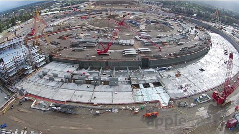 Elképesztő lesz: íme a legfrissebb felvételek az Apple épülő főhadiszállásáról