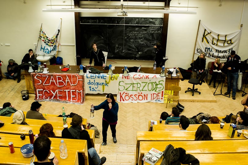 Az osztrák hallgatók szolidárisak a magyar egyetemfoglalókkal