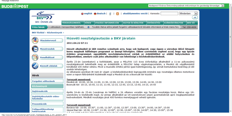 Húsvéti nosztalgiautazás a BKV járatain