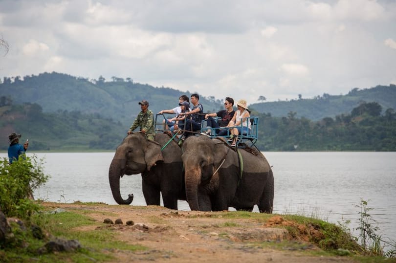 Végre leszálltak az elefántokról Vietnamban