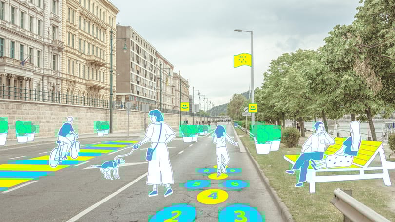 Ivókutakkal és napozóágyakkal lesz tele a pesti alsó rakpart nyáron