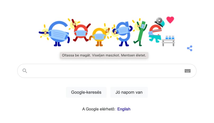 Covid-19 prevenció: figyelmeztetést tett közzé főoldalán a Google