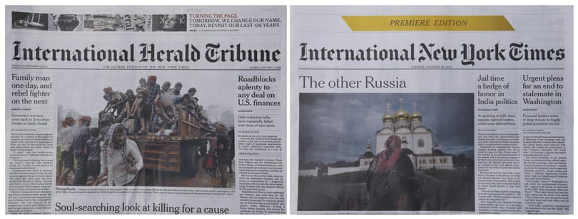 Fotó: Így lett vége az International Herald Tribune-nak