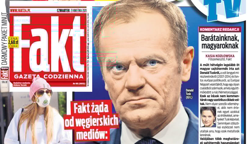 A lengyel bulvár tombol a magyar kormánymédia Tusk-hamisítása miatt