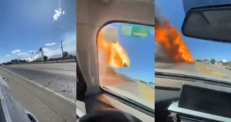 Tűzgolyóként zuhant egy autópályára egy kisrepülő Chilében – videó