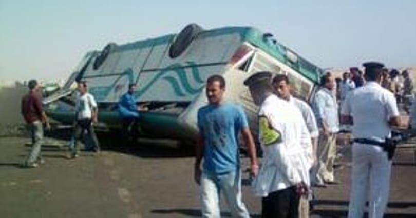 Ezt látták az egyiptomi buszbaleset helyszínén