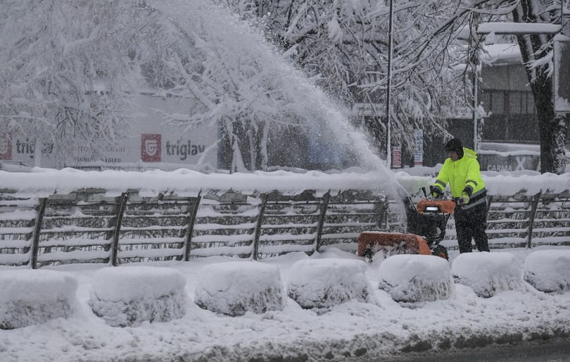 Több mint 200 000 otthon maradt áram nélkül Bosznia-Hercegovinában a Balkánt sújtó hóviharok miatt