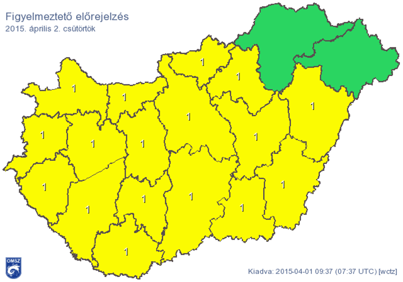 Viharok és károkozó szél várható ma, Budapesten lesz a leghidegebb – térkép