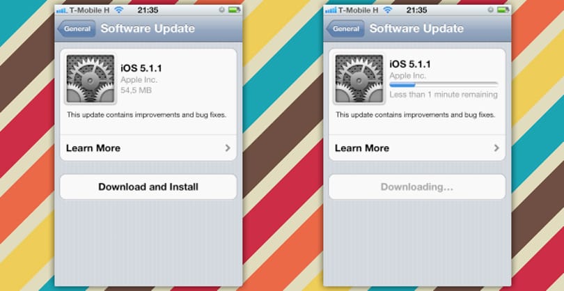 Letölthető az iOS 5.1.1-es frissítése iPadre és iPhone-ra