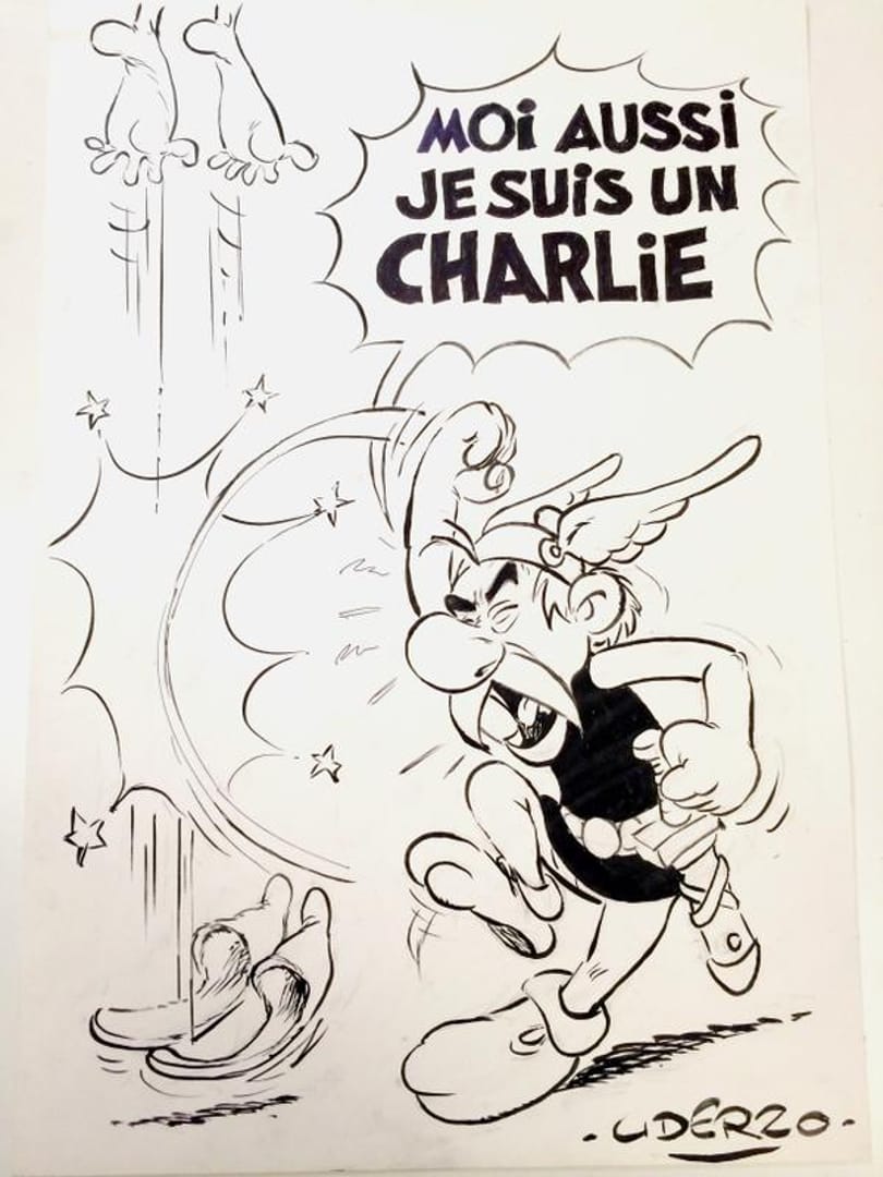 Asterix most a Charlie Hebdóért bunyózik