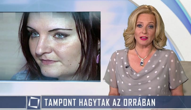 Tampont felejtettek az orrában, és nem értették, mi baja