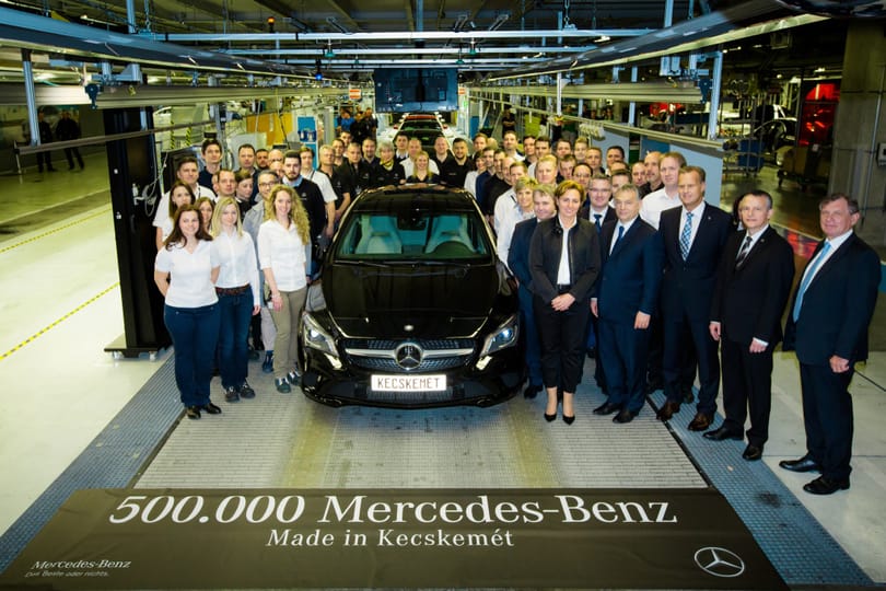 Már 500 ezer autónál jár a magyar Mercedes-Benz-gyár