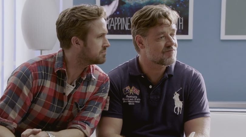 Ryan Gosling és Russell Crowe egymás agyára megy