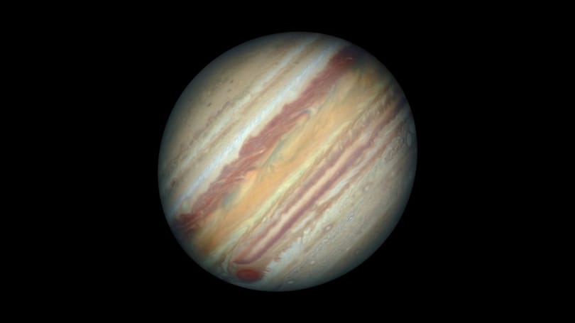 Különleges felvételt küldött a Jupiter Nagy Vörös Foltjáról a Hubble
