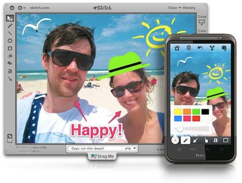 Ingyenes lett a Skitch: fotók és képernyőképek látványos megosztása