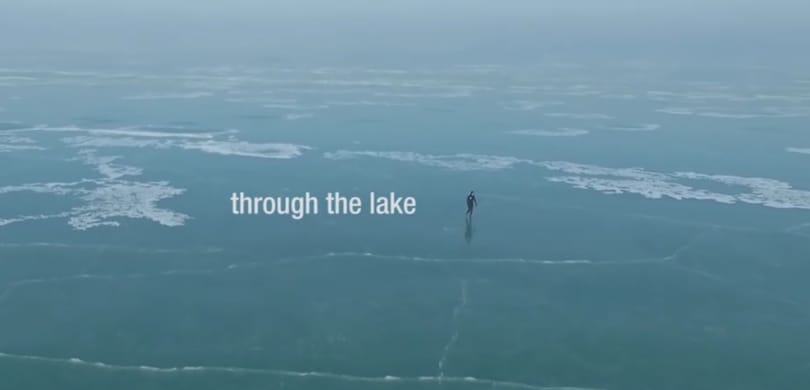 Újabb elképesztő film a befagyott Balatonról