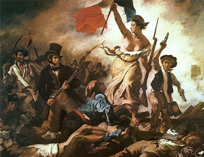 Összefirkálta egy nő Delacroix világhírű festményét