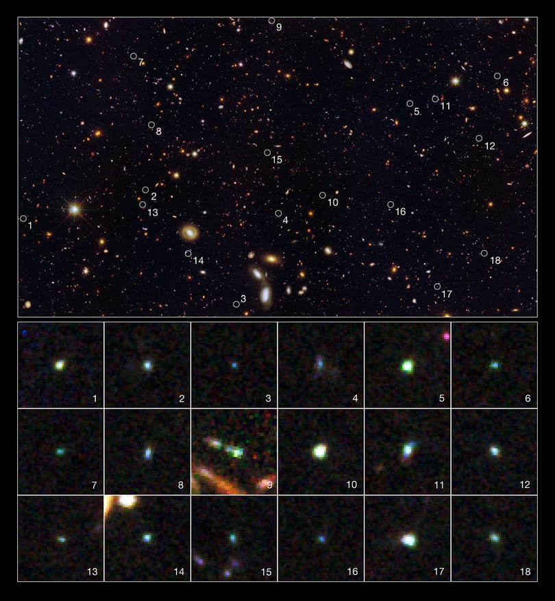Különös galaxisokat talált a Hubble 