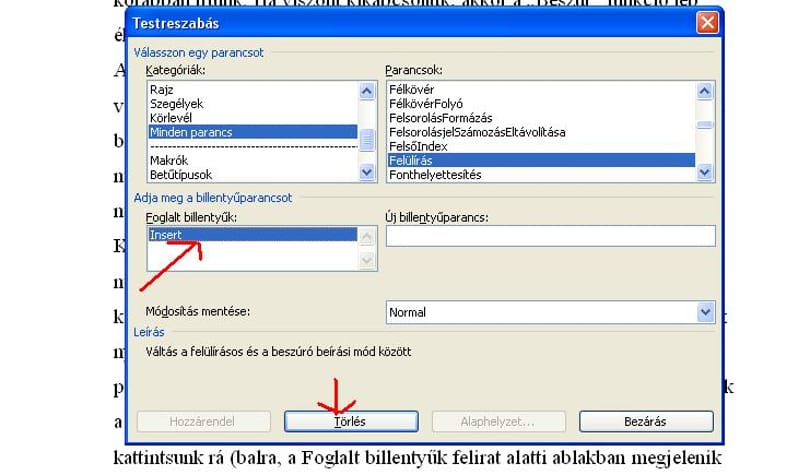 Word tipp: Cselezze ki az Insert billentyűt!