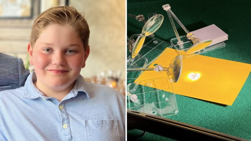 Megépítette Arkhimédész halálsugarát egy 13 éves iskolás