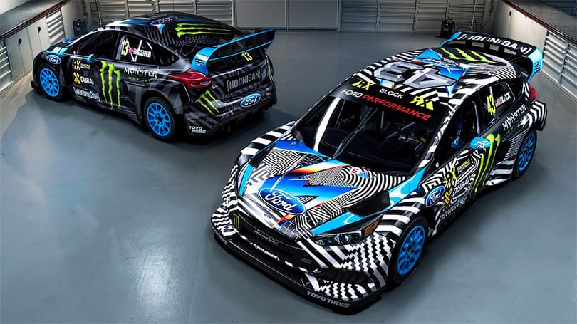 Parádés festést kapott Ken Block versenyautója
