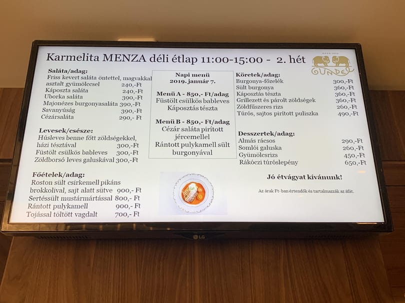 Ceglédi: A menza