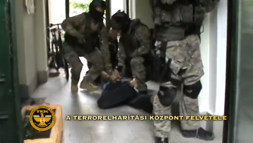 TEK-esek törték rá az ajtót egy élettársát bántalmazó férfira Győrben - videó