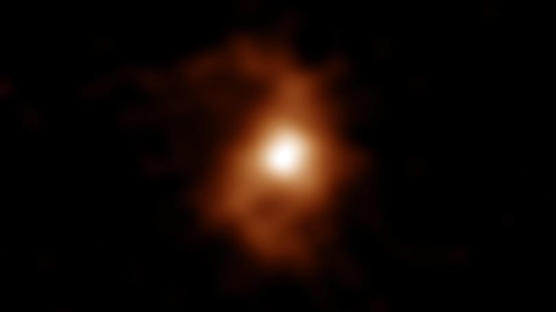 12,4 milliárd évre néztek vissza a tudósok, lefotóztak egy formálódó galaxist