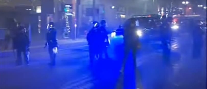 Nagyon eldurvult a portlandi Trump-ellenes tüntetés - videó