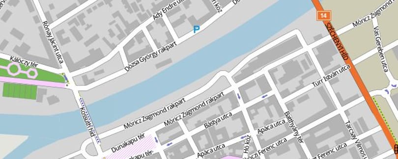 Árhullám jön, lezárták a rakpartot Győrben - térkép