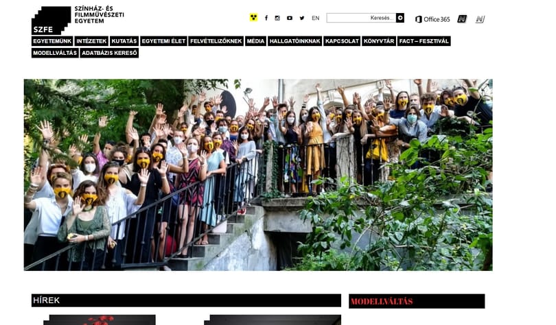 Támadás érte a Színművészeti honlapját