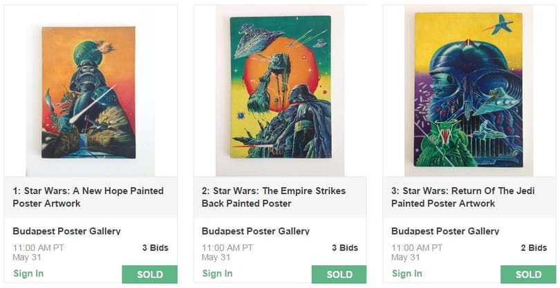 Majdnem 10 millió forintért keltek el a híres magyar Star Wars-plakátok
