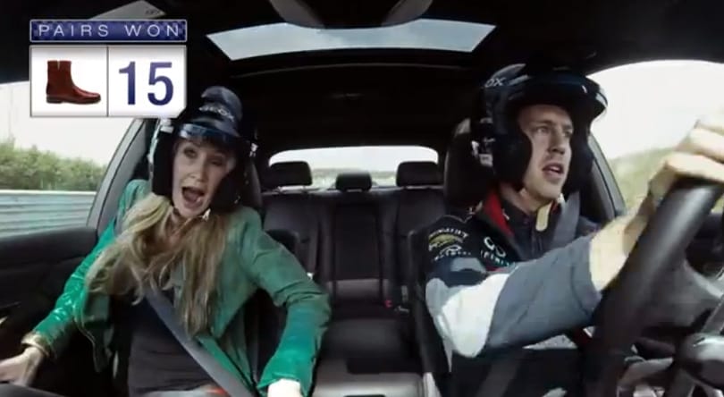 Videó: így kínozza Sebastian Vettel a nőket