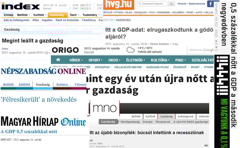 GDP: recesszió vagy fellendülés, ahogy tetszik