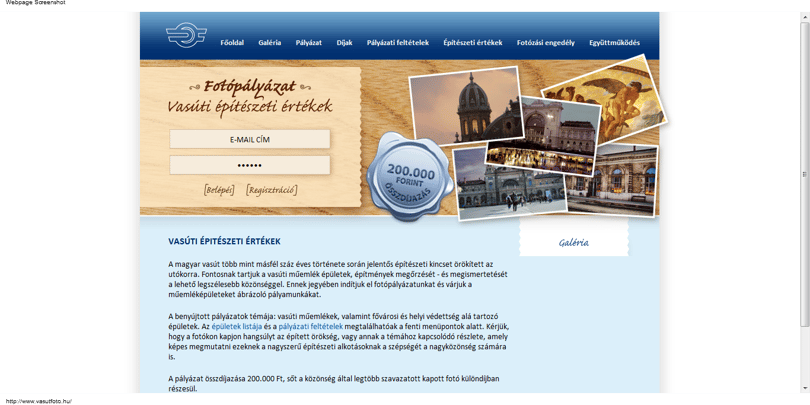 Fotópályázat: vasúti építészeti értékek